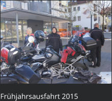 Frühjahrsausfahrt 2015